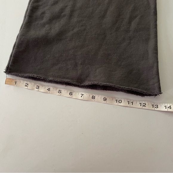 Filosofia Women’s Large (runs small) Gray Thick Bell Bottom Sweatpants Pockets - Picture 7 of 9